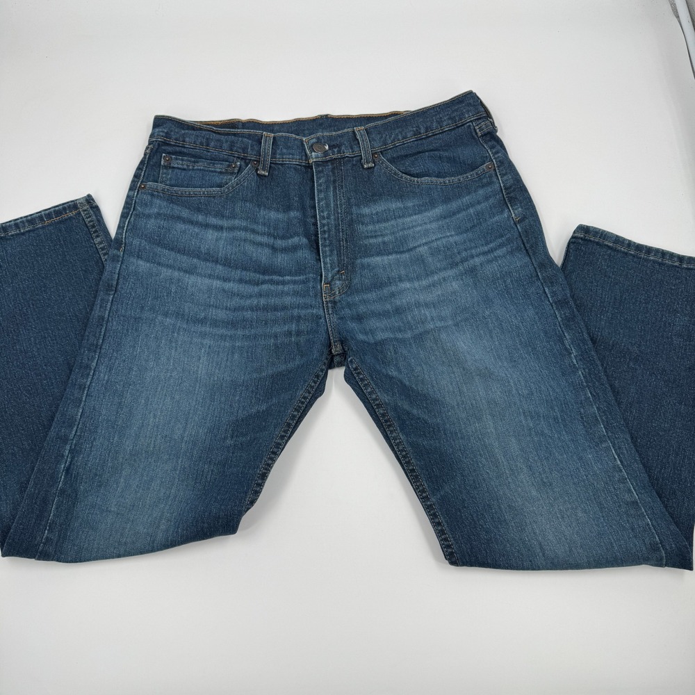 Levi's 505 Regular Fit Jeans Mens‎ 36x30 Blue Medium Wash Straight Leg Denim